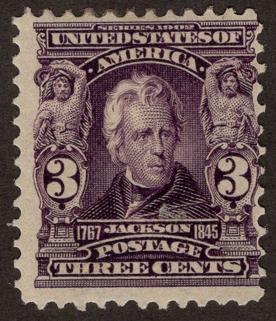 U.S. #302 3c Jackson MNH