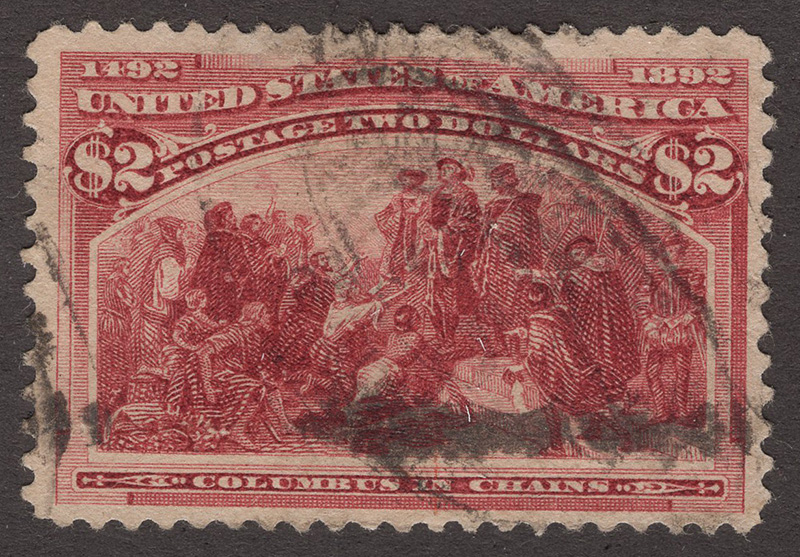 U.S. #242 $2 Columbus in Chains - Used