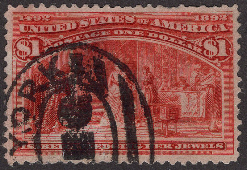 U.S. #241 $1 Columbian Used