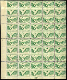 Canal Zone #C7 Pane of 50 MNH