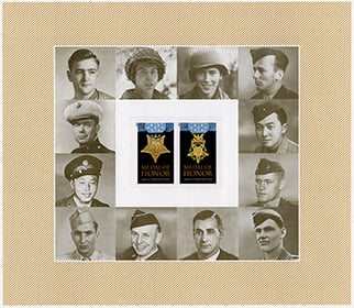 U.S. #4823a Medal of Honor Pane (Cover w/2 Stamps)