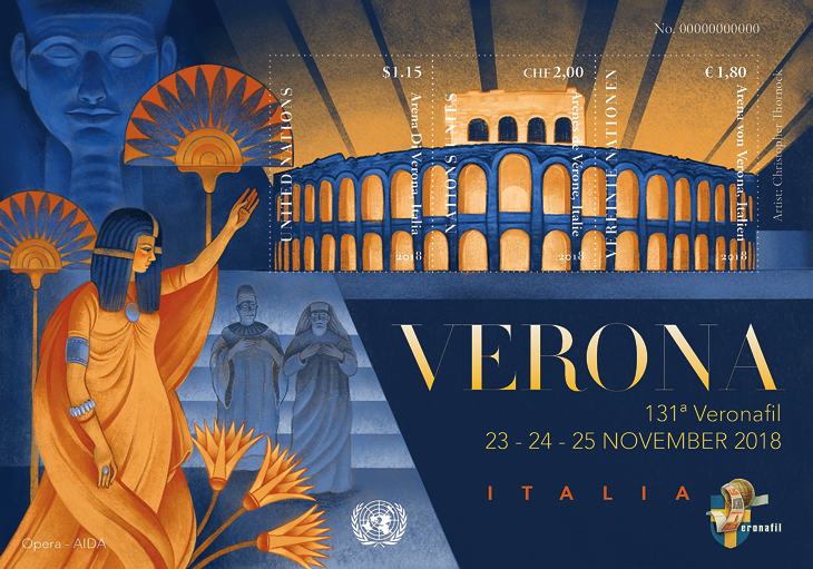 UN New York #1208 Veronafil 2018 Stamp Expo