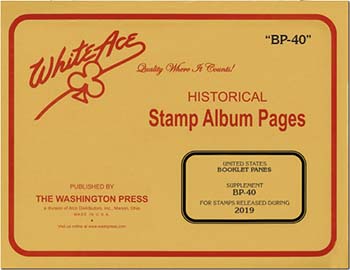 White Ace U.S. Booklet Panes 2019 - BP40