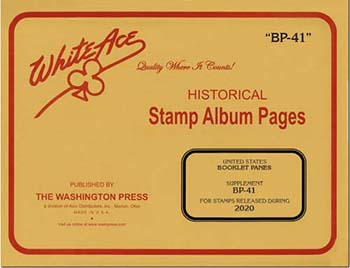 White Ace U.S. Booklet Panes 2020 - BP41
